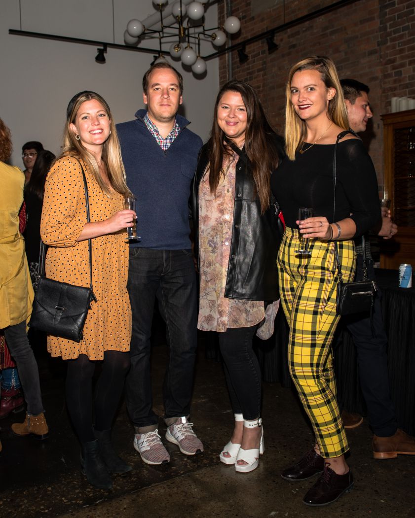 Lindsay-5622 copy Hilary MacMillan (Canadian Designer) with friends at an opening soiree