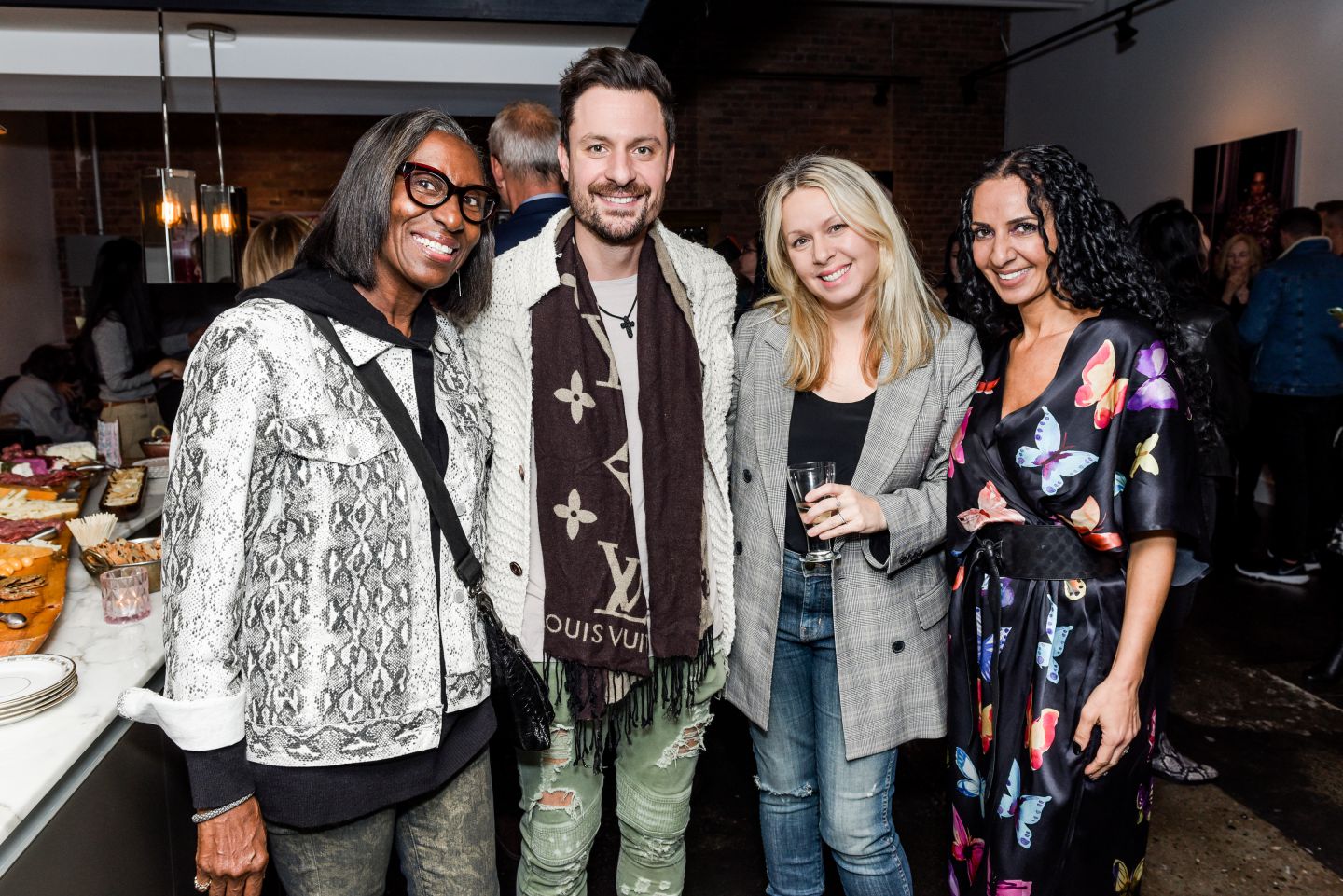 Lindsay Anne Delaney Exhibition_Fasion Foundry_nsbkim-8380 copy Iris Simpson (Stylist), KYRIAKO CARAS (Canadian Couture Designer), Tanya Watt (Creative Director), & Klaudia Capalbo (Regional Director FGI Toronto)